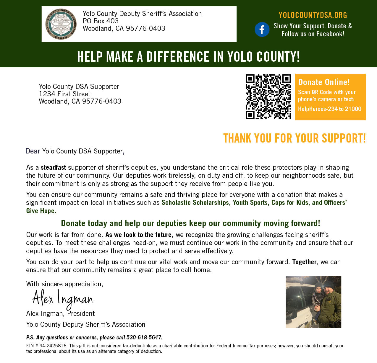 Donation Letter